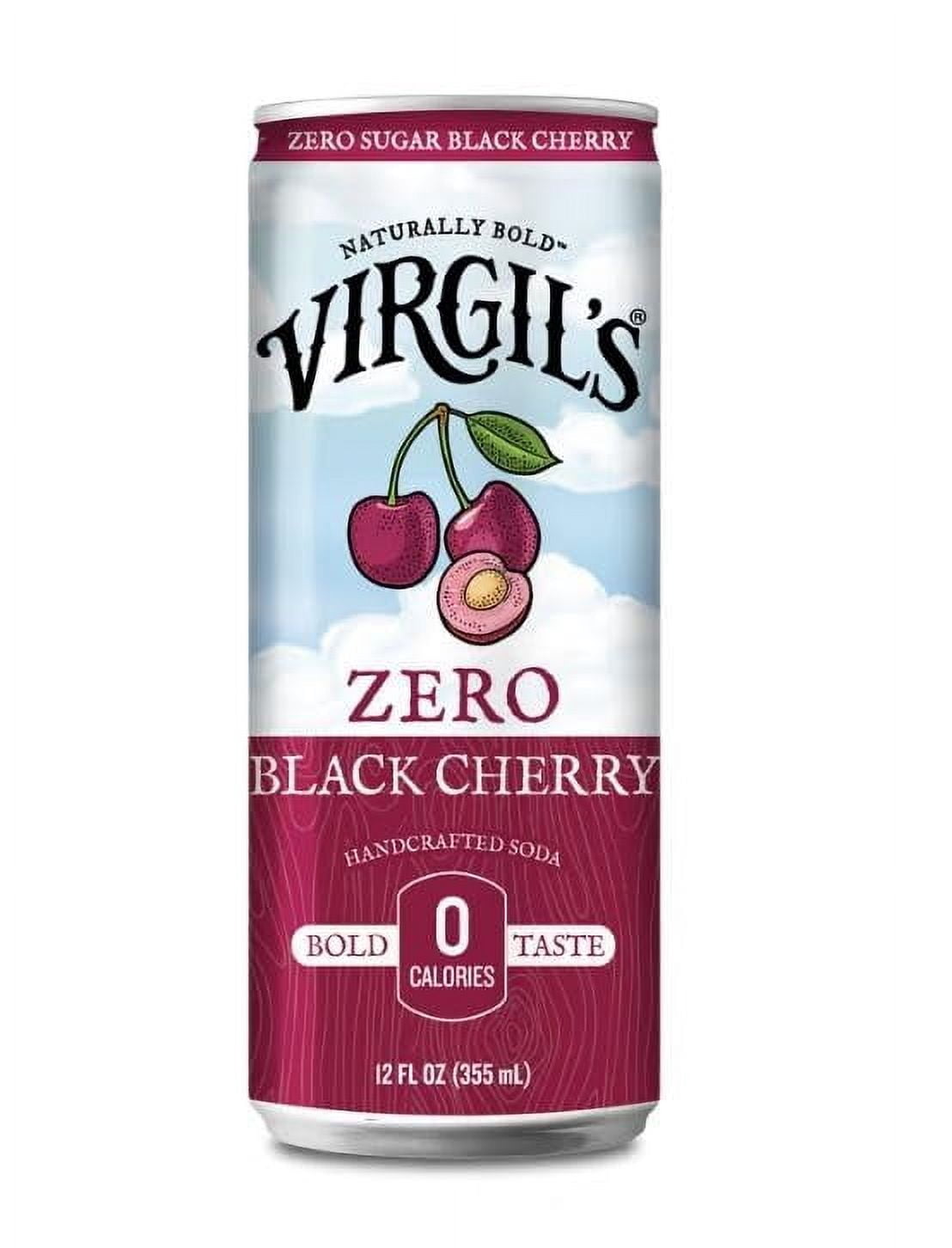 Virgil's Zero Sugar Black Cherry 12ounce (Pack of 12)