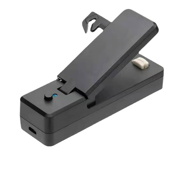 Machine de Scellage Magnétique Rechargeable par Usb, Mini Scelleuse de Sacs, 2 en 1 Scelleuse Thermique pour Collations, Scelleuse de Sacs en Plastique Rechargeable à Main