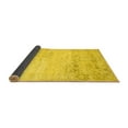 thumbnail image 2 of Ahgly Company Indoor Round Abstract Yellow Contemporary Area Rugs, 5' Round, 2 of 4