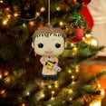 thumbnail image 4 of Rinsvye Diy Horror Movie Ornament Vintage Christmas Table Decorations for Christmas Tree Decoration Vintage Christmas Glass Birds Car Rearview Mirror Pendant Crafts Collection, 4 of 5
