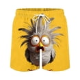 thumbnail image 2 of Boys Graphic Shorts Kids Yellow Quick Dry Owl Print Shorts with Drawstring Elastic Waist for Beach Outdoor Play Swimming Casual 6-12 Years,Size 5 T, 2 of 9