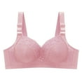 thumbnail image 4 of Gibobby Women's Cosnufy Sheer Balconette Bra Demi Unlined Plunge Mesh See Through Sexy Bras Underwire[Pink,XL], 4 of 4