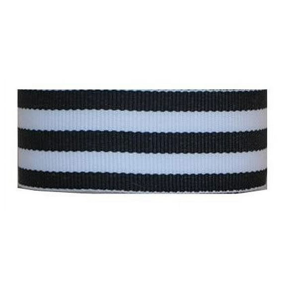 Grosgrain Mono Stripe Ribbon 7/8" 10 Yards Black