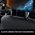 thumbnail image 6 of 2 PCS Car Headrest Cover, Red and Blue Fire Skull Warrior Soft Car Seat Head Rest Cover Protector Interior Car Accessories Seat Covers for Cars Truck Auto Only Covers, 6 of 8
