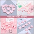thumbnail image 4 of KAKOWELY Heart Shape Clips 20pcs Heart Shape Design Plastic Clips Sealing Clamps Storage Clips (Pink)1.26"X0.98"X0.39", 4 of 5