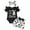 ZG-Black, variant on Zanarzt Toddler Girl Summer Outfits Baby Clothes Short Sleeve Romper Shorts Headband Sets 3Pcs Summer Outfits Black,3-6 Months