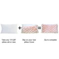 thumbnail image 2 of Home Soft Things Feathery Faux Fur 2 Piece Throw Pillow Cover Set - Pink - 14" x 26", 2 of 4