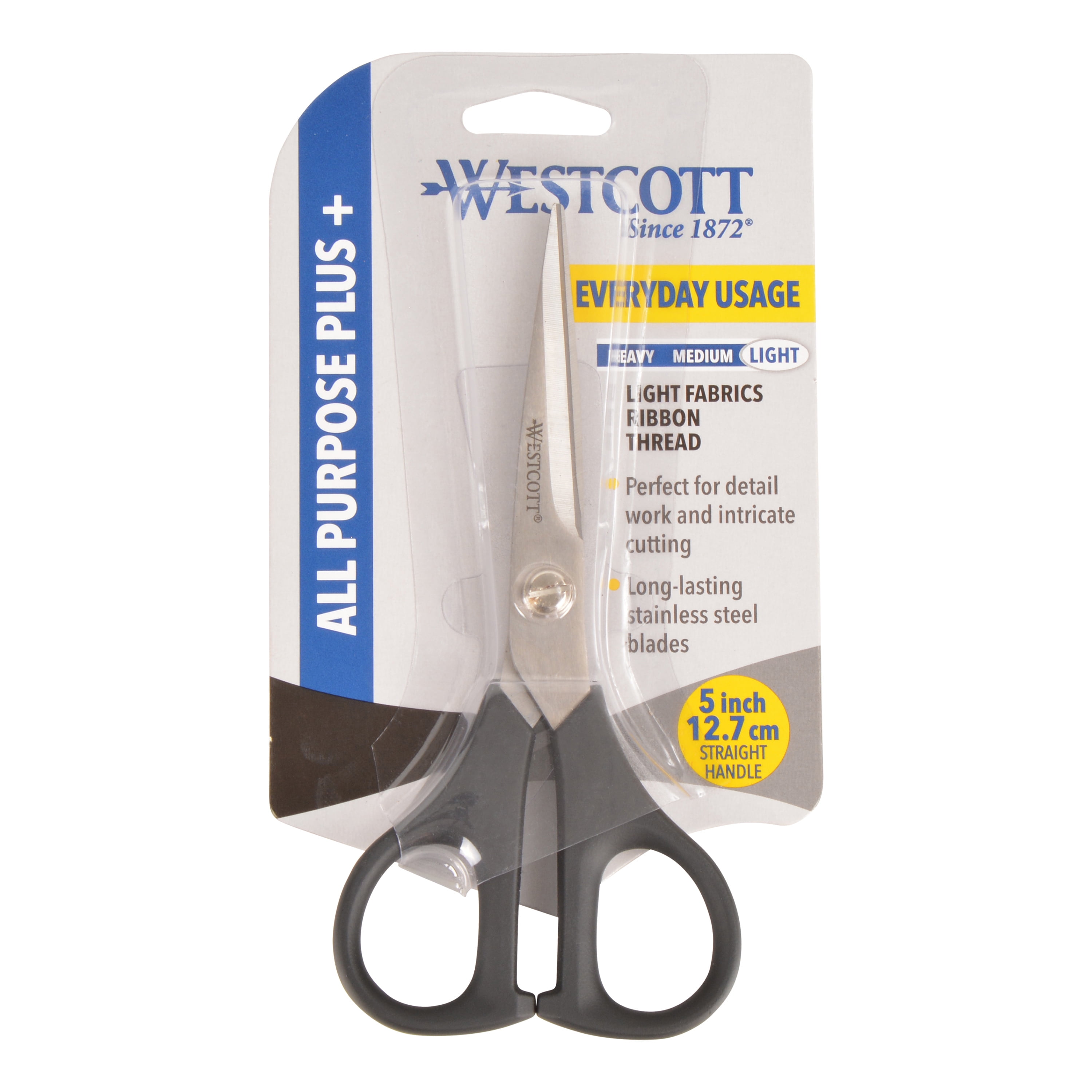 Westcott All Purpose Value Stainless Steel Scissors 8 Pointed Black Pack Of  3 - Office Depot