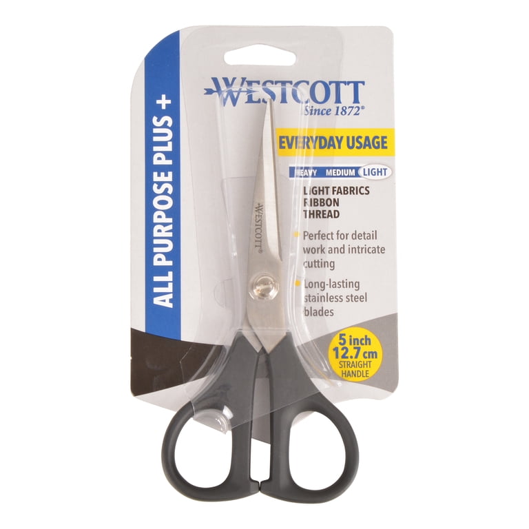 All Purpose Scissors, 5", Stainless Steel, 2-Pack photo 2