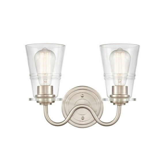 Innovations 421-2W-SN-CL-LED Scarlett 2 Light 14 inch Bath Vanity Light, Satin Nickel