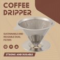 thumbnail image 2 of Pour over Coffee Dripper Reusable Drip Cone Coffee Filter Portable Pour over Coffee Maker Home  Camping, 2 of 7