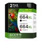 thumbnail image 1 of WISETA Cartuchos de Tinta Compatible para HP 664 664XL Compatible con HP DeskJet Ink Advantage 1115 2135 3630 2675 3635 3775 3835 4535 4675 5075 (1 Negro 1 Color), 1 of 7
