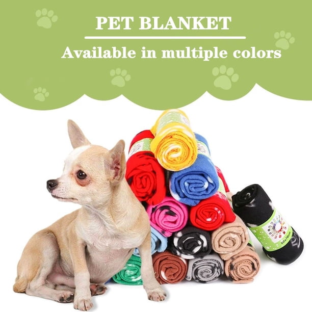 Manta para patas de mascotas duradera y suave con varios estilos de mantas para mascotas.