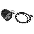 thumbnail image 3 of Luz delantera de scooter eléctrico de 10 pulgadas Universal 12‑72V 2 en 1 Faro de bocina de bicicleta eléctrica para accesorios de ciclismo, 3 of 12