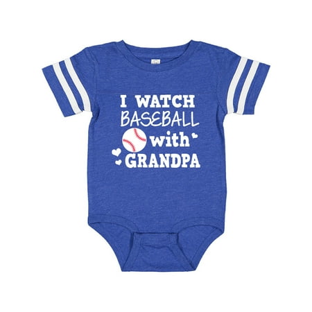 

Inktastic I Watch Baseball with My Grandpa Gift Baby Boy or Baby Girl Bodysuit