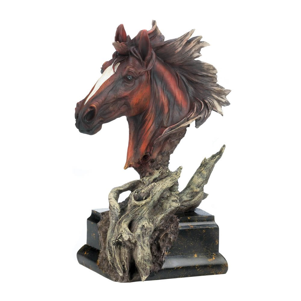 Rearing Horse Leather and Horse Hair Totem Horse Figurine Horsehair Jewelry Horse  Hair Keepsake Horse Statue 