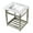 White / Brushed Nickel, variant on Kingston Brass VWP2522W8A2 Quadras 25" Ceramic Console Sink with Steel Base and Shelf (8-Inch, 3-Hole), White/Polished Brass