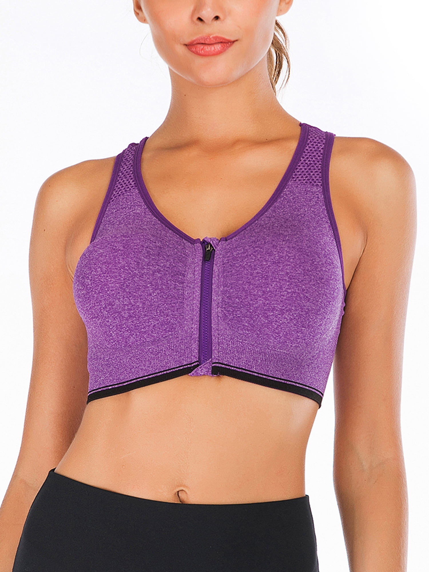 zip up sports bra canada