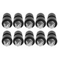 thumbnail image 4 of Abastado 10 Piezas de Poste de Encuadernación M6 Rosca Latón Niquelado Terminal de Soldadura Conector de Perno 0?380VNegro, 4 of 8