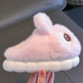 thumbnail image 7 of UngA Girls Toddler Slippers Boys House Shoes for Little Kids Cute with Bunny Design Plush Indoor Slippers Non-Slip Big Boys Girls Slippers Pink,13(Toddler/Little Kid/Big Kid), 7 of 7