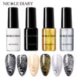 thumbnail image 2 of NICOLE DIARY 6ml Estampado de esmalte de uñas Negro Blanco Nail Art Impresión Barniz Sello para uñas Esmalte de uñas híbrido Lacas Tan Jianjun unisex, 2 of 2