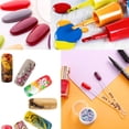 thumbnail image 4 of 50 Pcs Nail Swatch Sticks with Ring,Clear Fan-shaped Nail Art Practice Display Nail Sample Sticks, 4 of 5