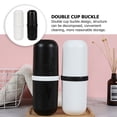 thumbnail image 3 of OULII 2Pcs Portable Toothbrush Cup Case for Men Women 20x7cm, 3 of 8
