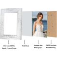 thumbnail image 4 of 5x7 Picture Frame Set of 4, High Definition Glass Distressed White Frame, 5 x 7 Wood Photo Frames for Tabletop Display and Wall Mounting, 4 of 7