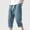 Light Blue, variant on Viadha Men's Fashion Drawstring Elastic Waist Pocket Casual Sweat Capris Pants