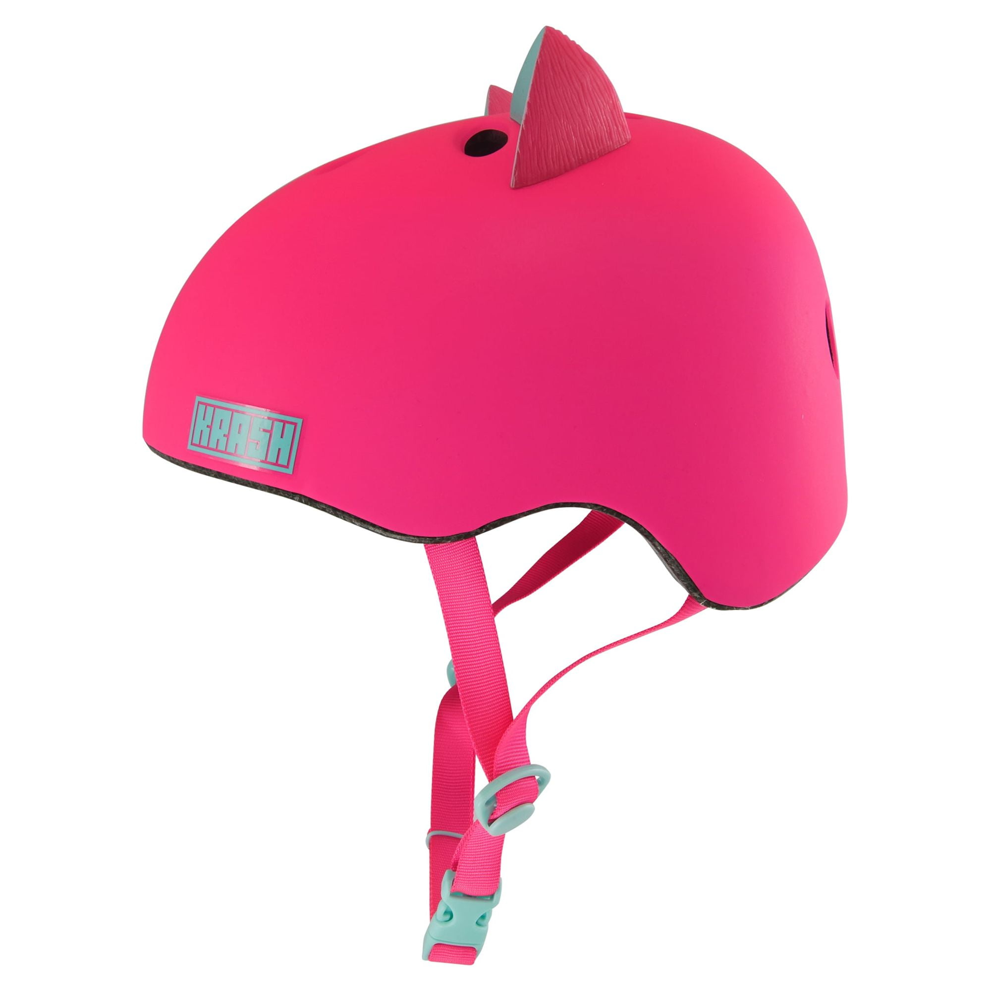 Krash Bright Meow Pink/Teal Helmet, Youth 8+ (54-58cm)