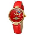 thumbnail image 1 of FORSINING Montre Automatique Mécanique pour Femmes avec Bracelet en Cuir, Design Ajouré, 1 of 8