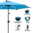 thumbnail image 5 of Scafild | 7.5 Ft Solar LED Light Patio Umbrella Outdoor W/ Easy Tilt - Sky Blue, 5 of 7
