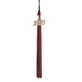 thumbnail image 4 of Class Act Graduation Graduation Tassel - 2023 - Silver Charm - 2 Color, Cardinal Red / Old Gold, 4 of 9