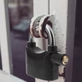 thumbnail image 4 of 2 unids Universal Seguridad Alarma Bloqueo Bicicleta Lock de alarma Durable U Bloqueo de bicicletas (Negro), 4 of 6