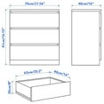 thumbnail image 6 of 1-4 Drawers Bedroom Nightstand, Wooden Drawer Dresser, Bedroom End Table Sofa Side Table with Drawer and Storage Cabinet, Living Room Furniture, 6 of 8