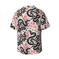 thumbnail image 7 of Kdxio Men's Hawaiian Shirt for Men Short Sleeve Shirt Black Snake Summer Casual Holiday Beach Button Down T-Shirts, 7 of 7
