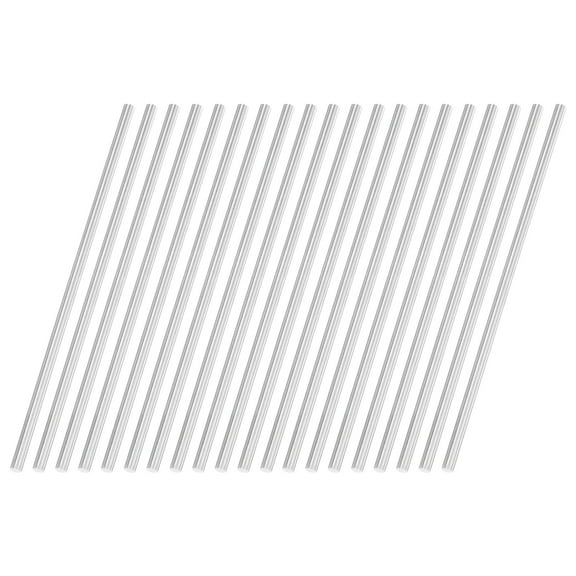 Uxcell 20Pack Round Steel Rods, 3mm x 100mm SKD11 Steel Solid Lathe Bar Stock Tool