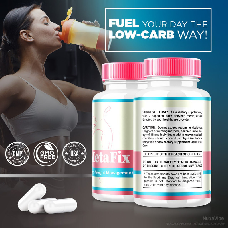 Metafix Capsules, Maximum Strength Weight Loss Formula For A Fit and Healthy Body, All-Natural Pills, Meta Fix to Support Your Active Lifestyle, Official Reviews (60 Capsules)