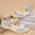 thumbnail image 7 of Summer Women's Comfortable Walking Sports Slides Sandals Casual Lightweight Non Slip Shoes Breathable Soft Wedges Open Toe Orthopedic Arch Support Ankle Strap Beach Sandals, 7 of 7