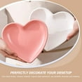 thumbnail image 5 of STRANDCHIC White Ceramic Heart Shaped Plate for Home Use Microwave Safe Fruit Snack Breakfast Salad Tray 7.1 Inches, 5 of 6