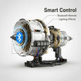 thumbnail image 4 of Working V8 Engine Kit: Visible Car Model with Motor, Lights & App Control, Build Your Own STEM Project for 14+ Adults Kids ,Office facade decoration(715PCS), 4 of 8