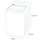 thumbnail image 4 of Lavadora Automática 24 kg Blanca GE Appliances - LGA74215WBAB0, 4 of 4
