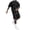 Black, variant on Mens Short Sets 2 Piece Outfits - Casual Summer Short Sleeve Sweatsuits Sets for Men with Cargo Pocket