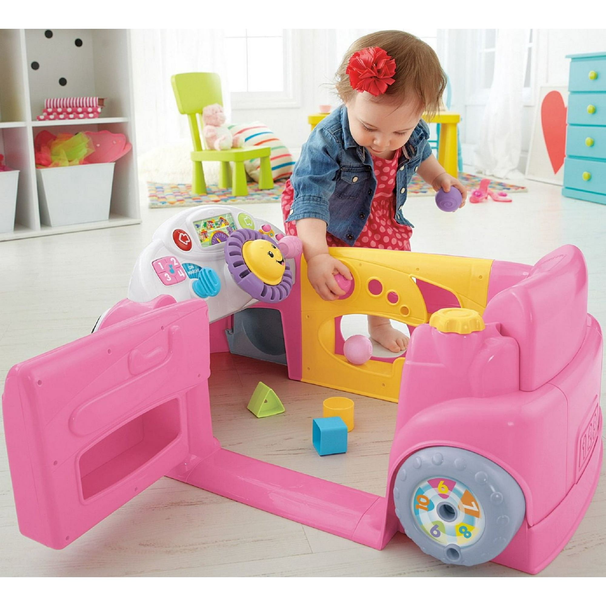 Laugh Learn Smart Stages Pink Crawl around Car