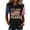 Black, variant on Women's 250th Anniversary USA Shirt Independence Day Top 4th of July Shirts America 250 Merchandise Crew Neck Flag Graphic Tee