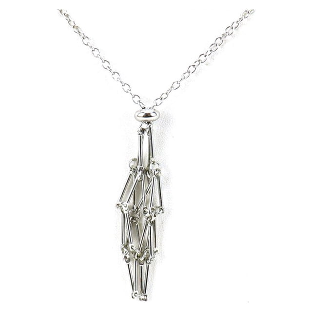 Crystals for Jewelry Making Crystal Necklace, Empty Stone, Quartz Adjustable Cage Pendant, Stone Frame Necklace, Metal Chain Replacement, Diy Jewelry Making Crystal Necklace Holder