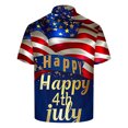 thumbnail image 4 of Save On Summer Polo Shirts For Men Independence Day Patriotic Collared Tee Shirts Ultra Soft Short Sleeve Tunic Tops Causal Retro Sweatwear Usa Flag Star Stripe Top Beach Holiday Outfits, 4 of 5