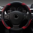 thumbnail image 2 of Funda para volante de coche de 38 cm - Seda suave y transpirable - Funda universal antideslizante - Duradera y segura - Fundas para volante de coche, camión y SUV, 2 of 5