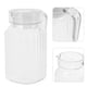 thumbnail image 2 of GOOHOCHY Jarra de agua con tapa y asa de pico, jarra de plástico transparente, recipiente para bebidas, jarra para refrigerador, para jugo, té, limonada, 500 ml, 2 of 7