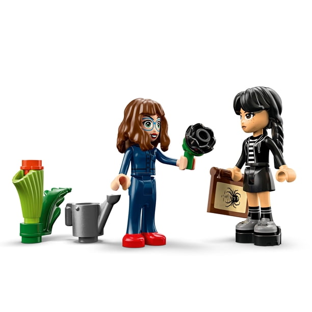 LEGO Wednesday Black Dahlia Flower Building Toy - Pretend Play Set